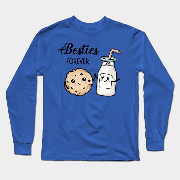 Besties Forever Cookie Long Sleeve T-Shirt by Montony